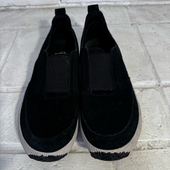 SOREL Out N About Plus Women's Size 7.5  Black Slip On Sneakers Shoes NL3584-010 - Picture 10 of 11